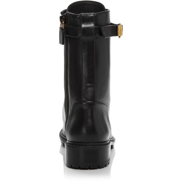 Stuart Weitzman Womens Thalia  Black Leather Combat & Lace-up Boots Shoes NWOB - Picture 3 of 6